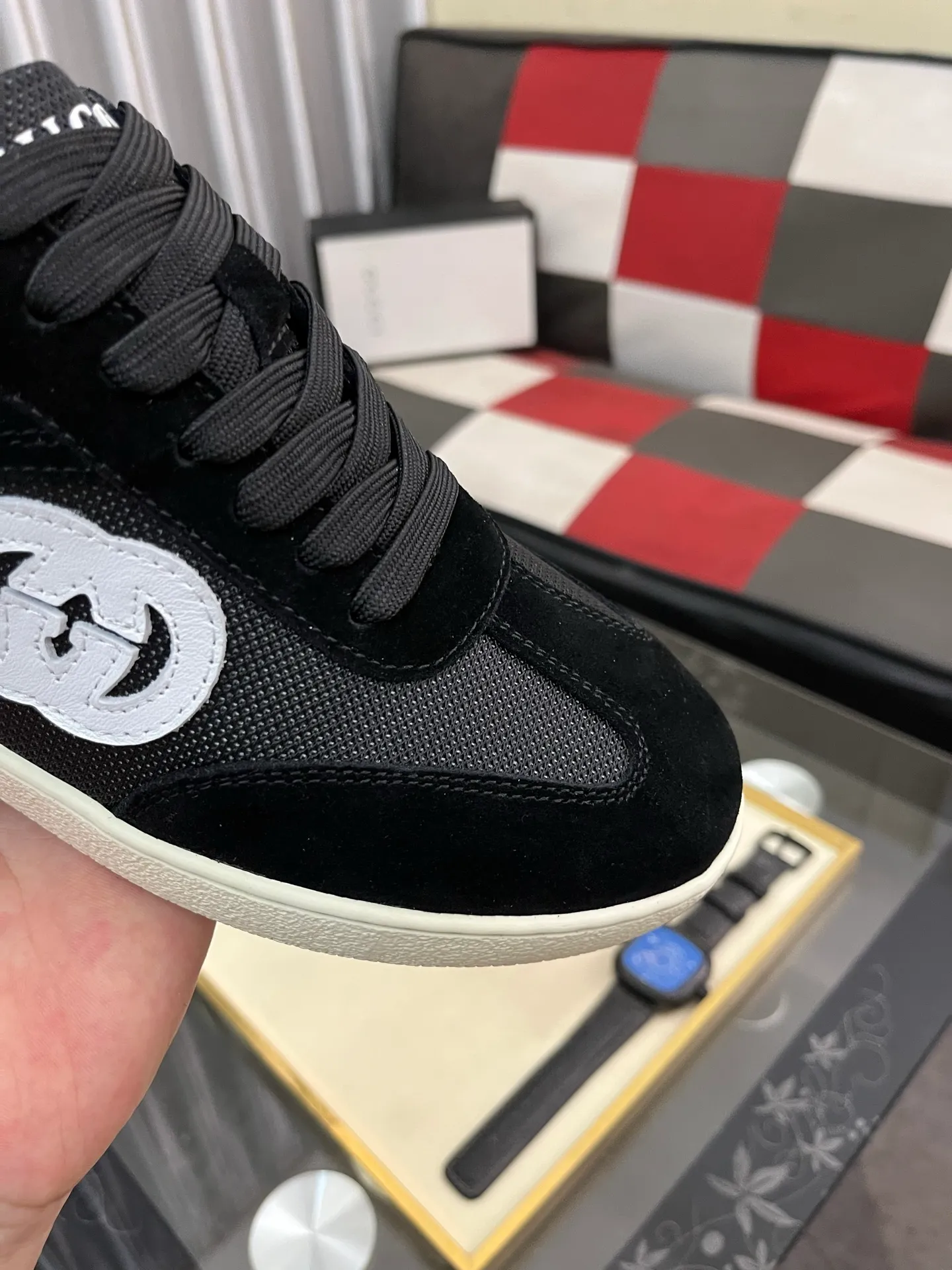 Men's shoes 💰400⌚️⌚️《GUCCI》The latest hot-selling casual shoes, top brand [seduce] luxury~purchase, top~quality. Products sold at the counter [strong] Original embossed calfskin fabric ➕ Comfortable sheepskin lining, code number: 38-443️⃣colors available
